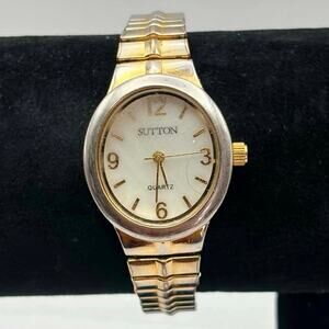 Vintage Silver & Gold Sutton Watch